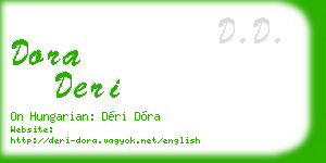 dora deri business card