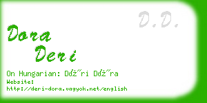 dora deri business card